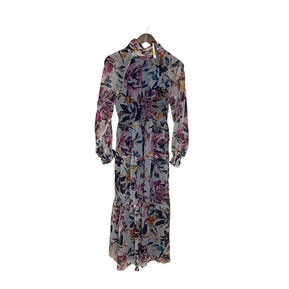 ANTHROPOLOGIE NIKASHA High Neck Floral Maxi Dress Small New With Tag - Picture 8 of 11